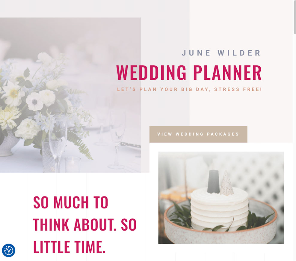 Wedding Planner layout